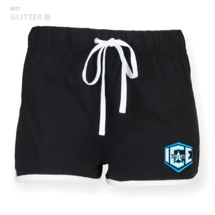 ICE Athletics Retro Shorts (Black/White)