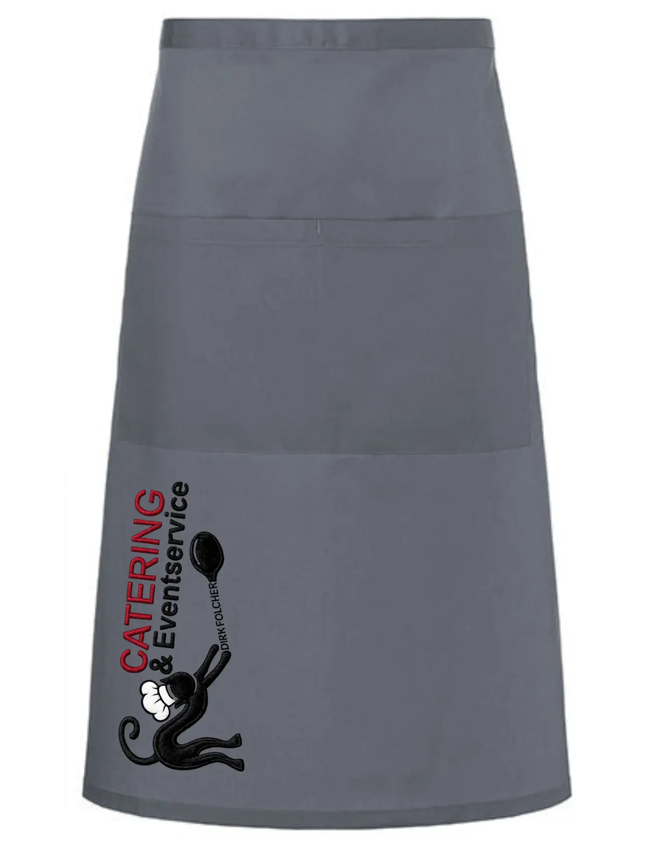 CATering & Eventservice Dirk Polcher Schürze mit Stick (White)