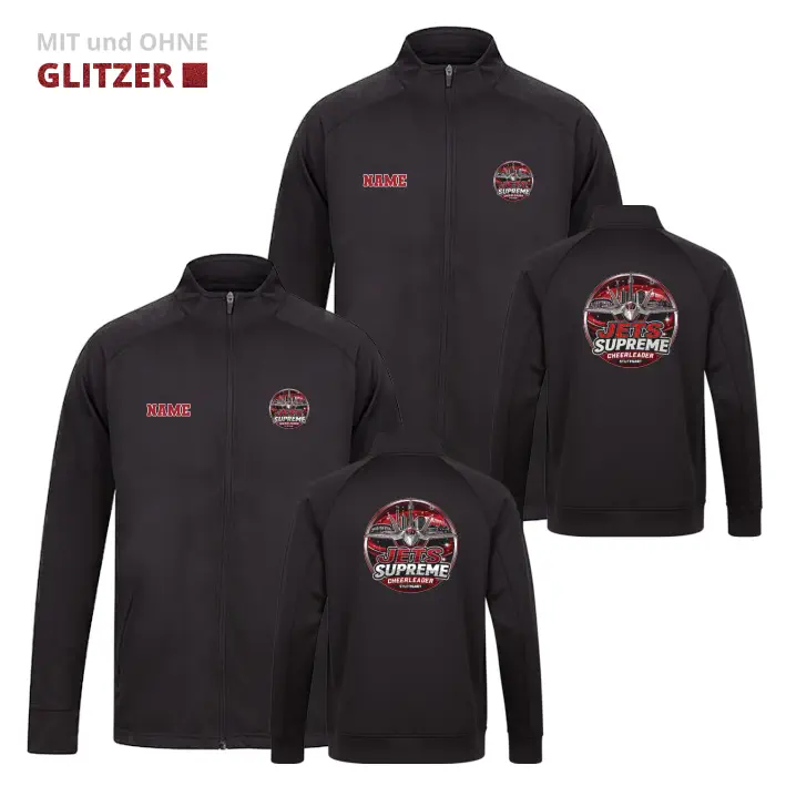 Jets Supreme Cheerleader Trainingsanzug Jacke (Black)
