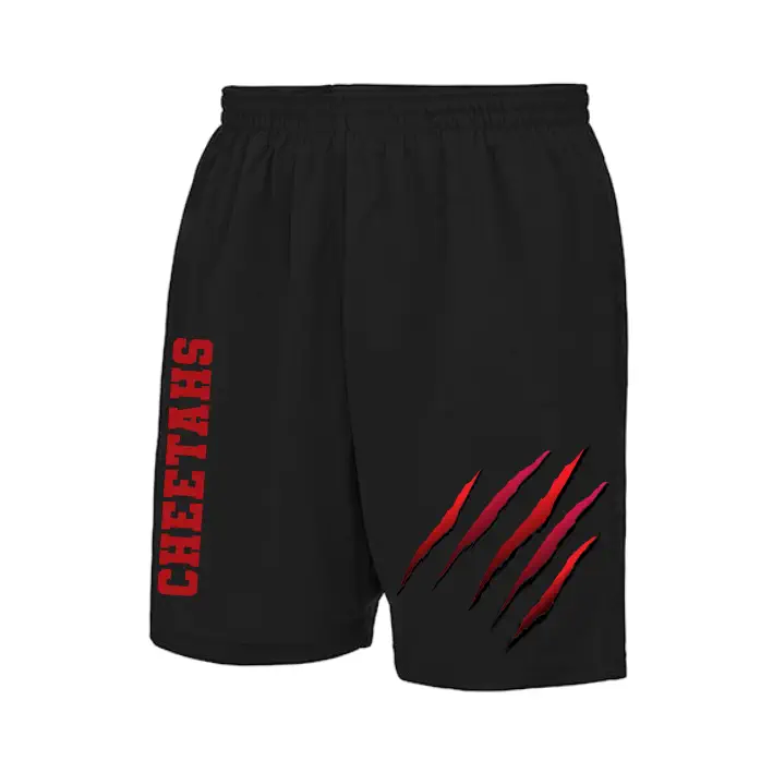 Cheetahs Cheerleader Shorts (Black)