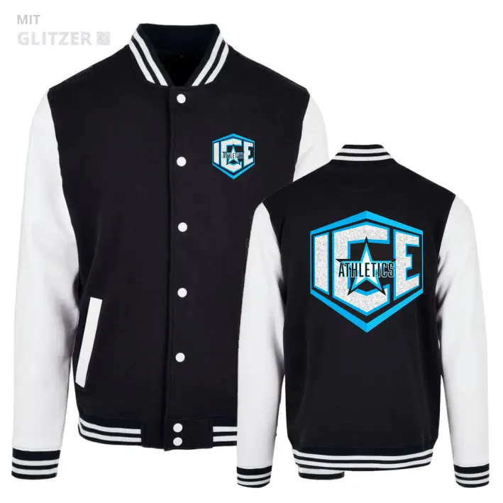 ICE Athletics College Jacke (Black/White)