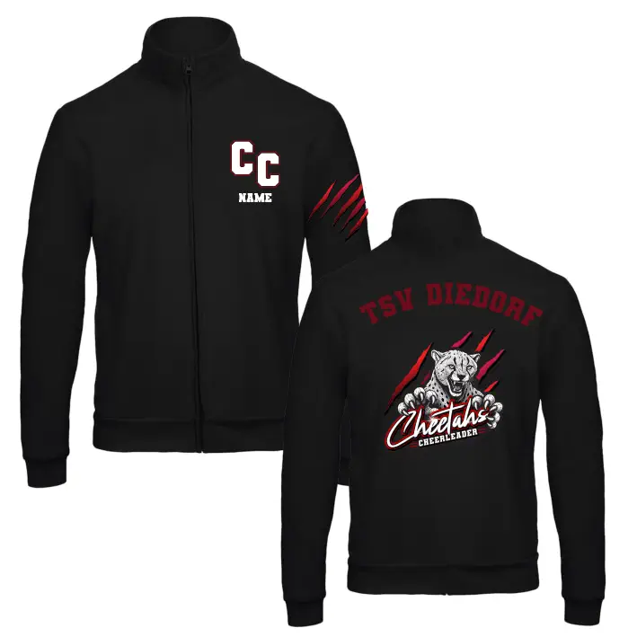 Cheetahs Cheerleader Sweat-Jacke (Black)