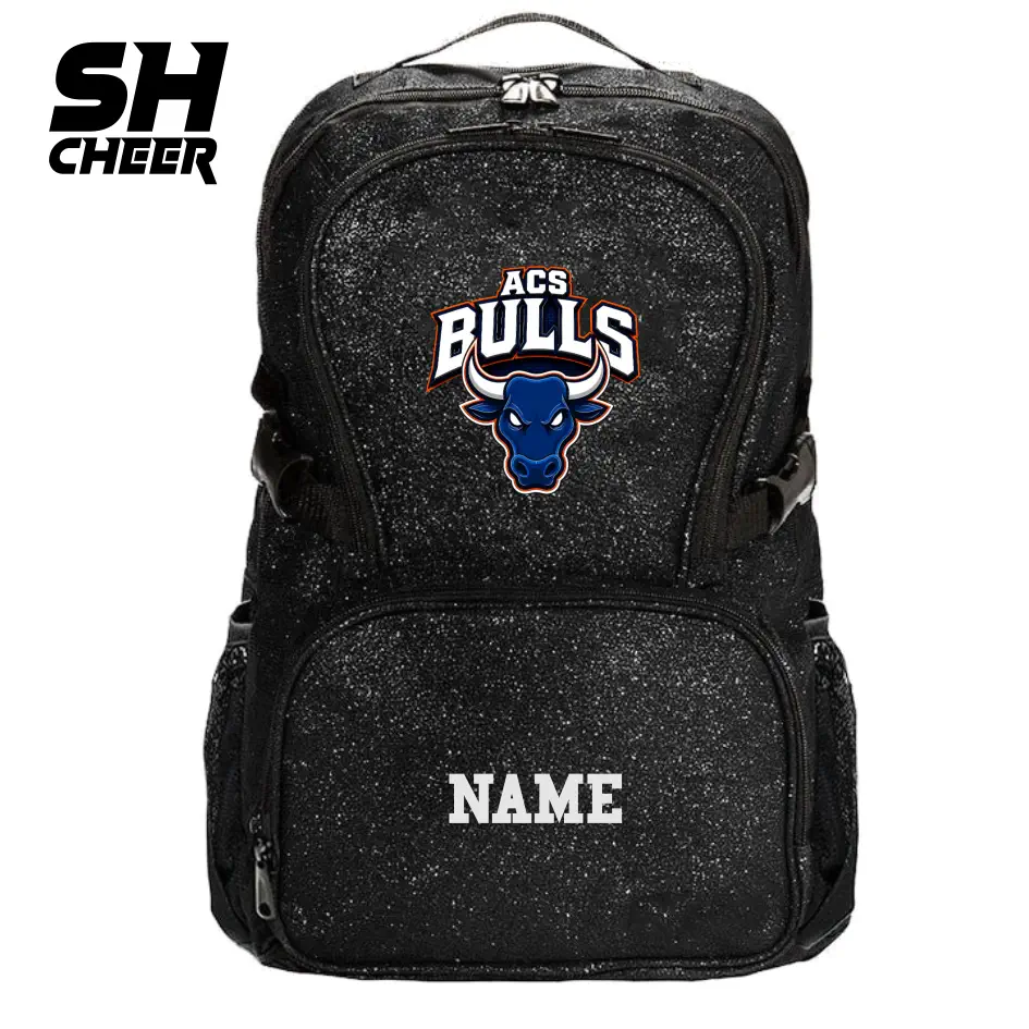 ACS Bulls SHCheer Glitter Backpack (Black)
