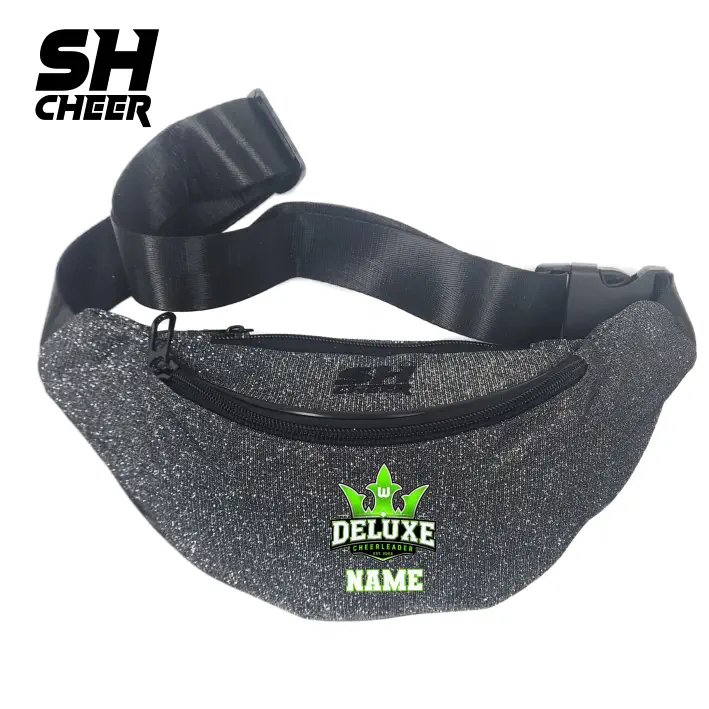 VFL Wolfsburg Deluxe Cheerleader SHCheer Glitzer Belt Bag V2 (Black)