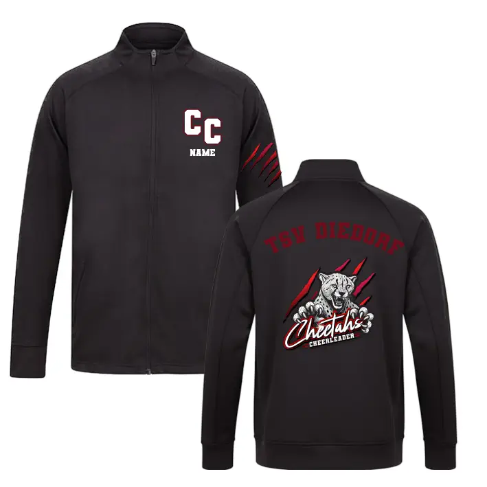 Cheetahs Cheerleader Trainingsanzug Jacke (Black)