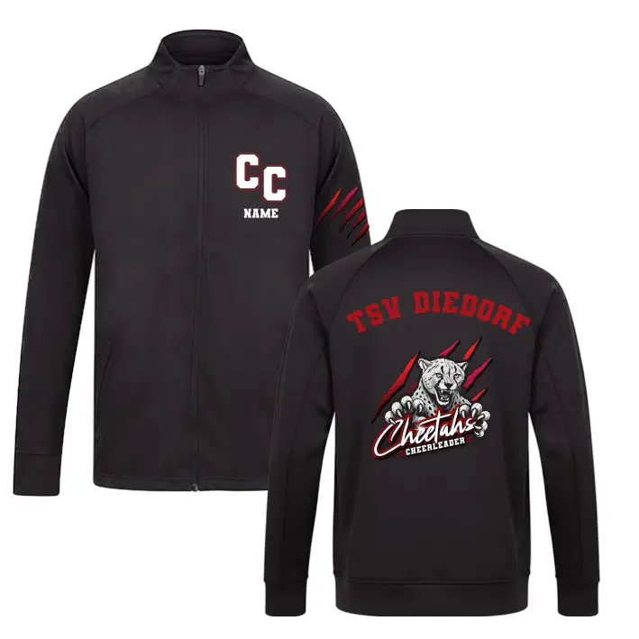 Cheetahs Cheerleader Trainingsanzug Jacke (Black)