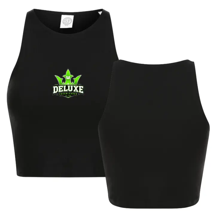 VFL Wolfsburg Deluxe Cheerleader Womans Cropped Top (Black)