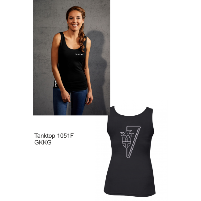 WOMAN Tank Top mit GKKG bestickt