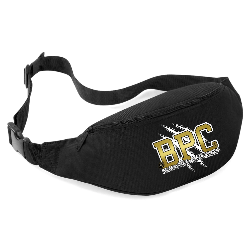 Black Paws Cheerleader Belt Bag (Black)