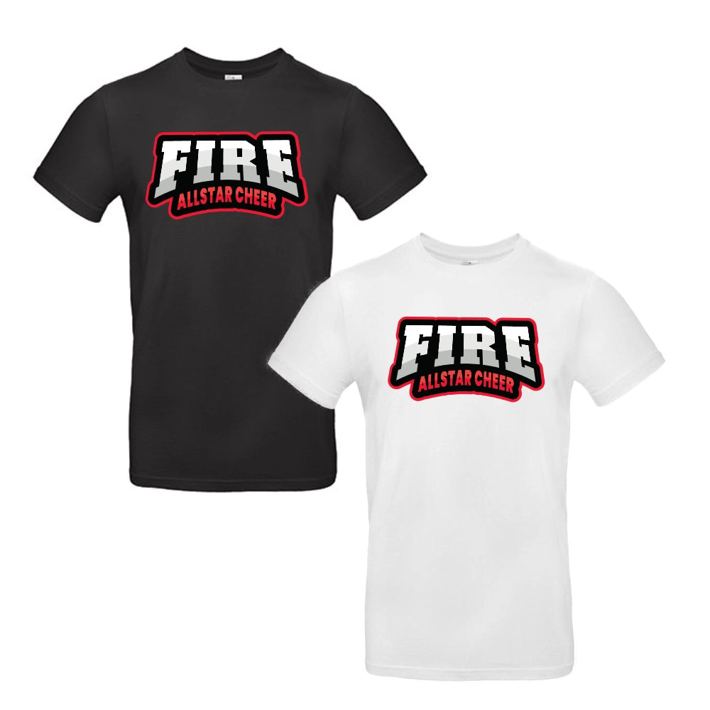 Fire Allstar Cheer Shirt (Black/White)