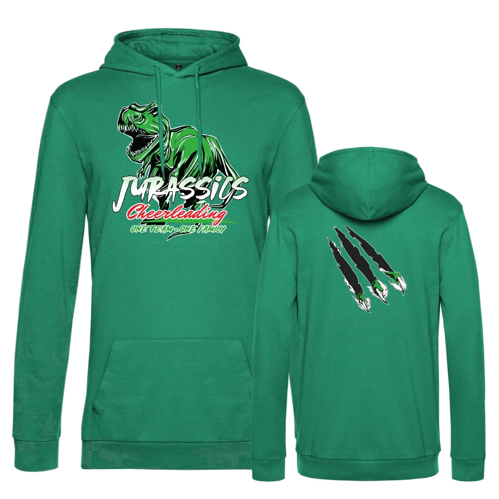 Jurassics Cheerleading Hoodie (Kelly Green)