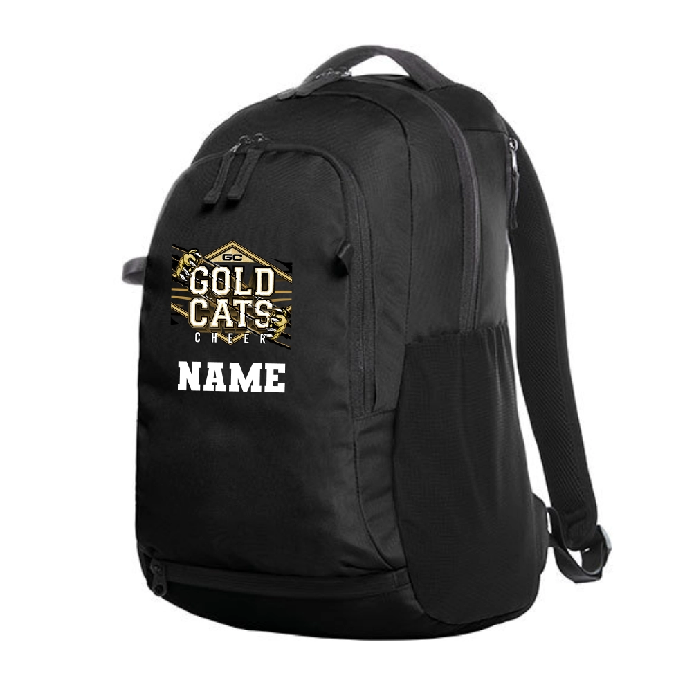Gold Cats Rucksack (Black)