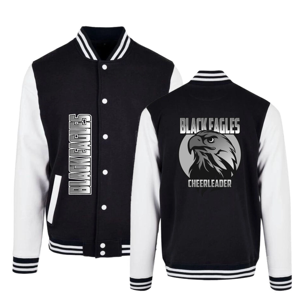 Black Eagles Cheerleader Collegejacke (Jet Black/White)