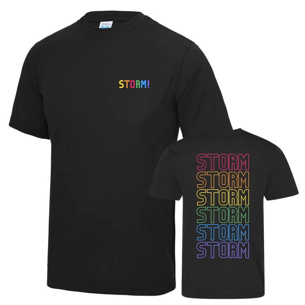 Green Storm Trainings- & Supporter-Shirt Rainbow (Black)