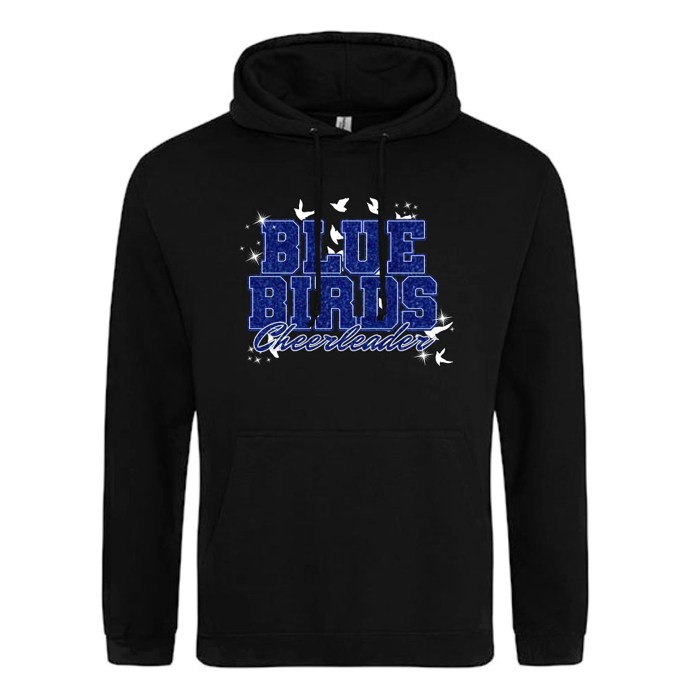 Blue Birds Hoodie (Black)