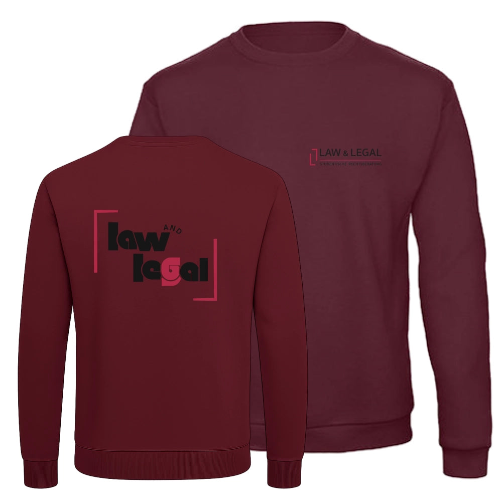LAW & LEGAL - studentische Rechtsberatung Sweatshirt V3 (Burgundy)
