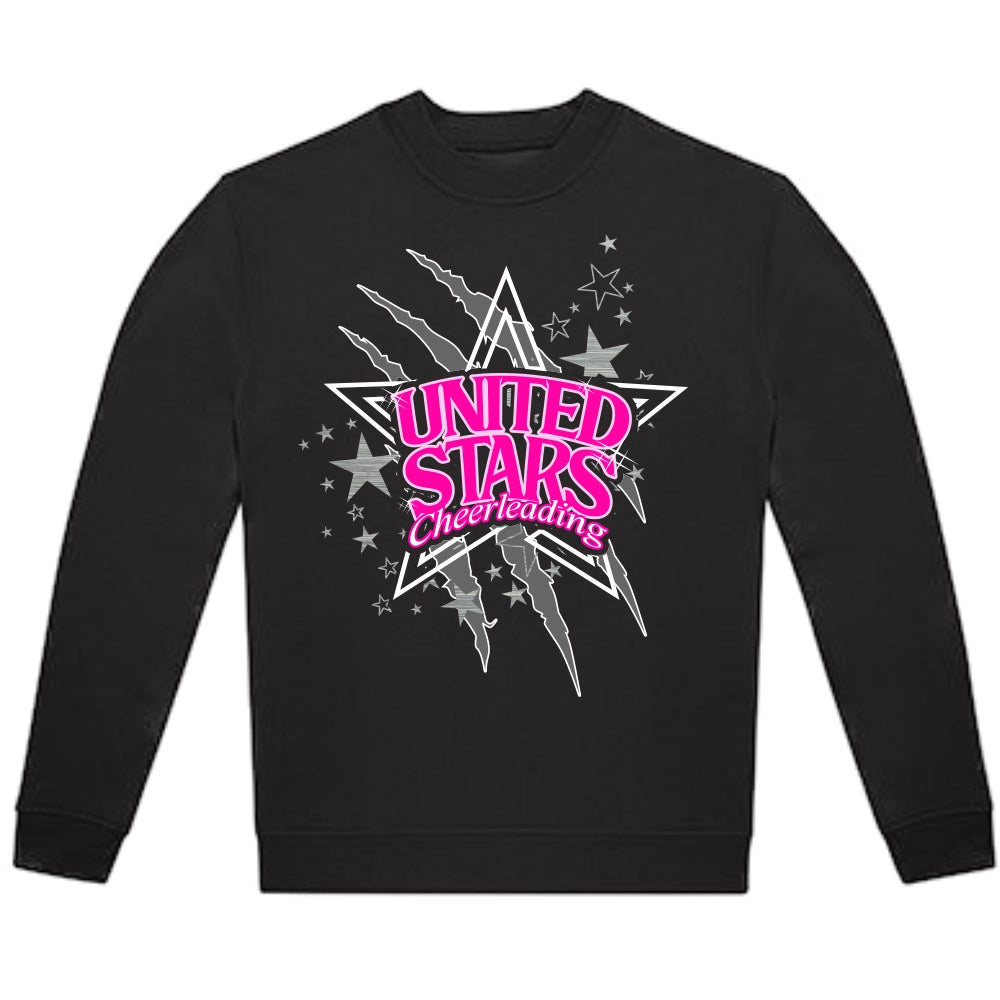 United Stars Cheerleading Crew Sweatshirt (Black)