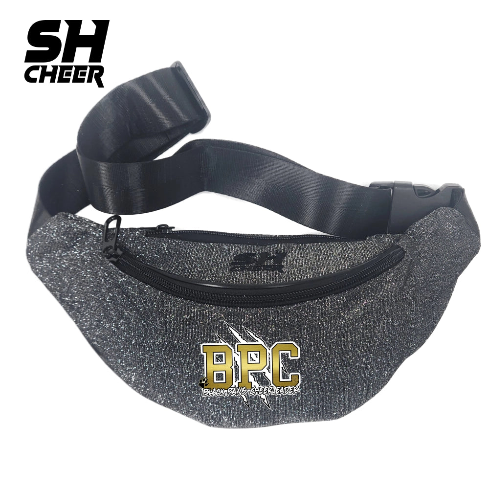 Black Paws Cheerleader SHCheer Glitzer Belt Bag V2 (Black)