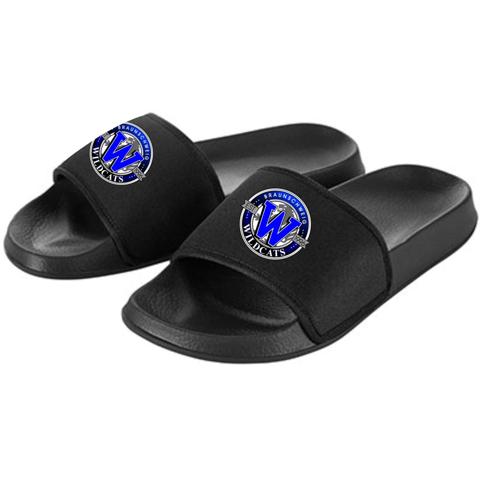 Braunschweig Wildcats Badelatschen V1 (Black)