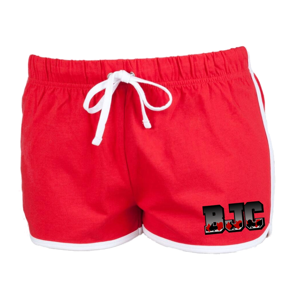 Black Jack Cheerleader Retro Shorts (Red/White)
