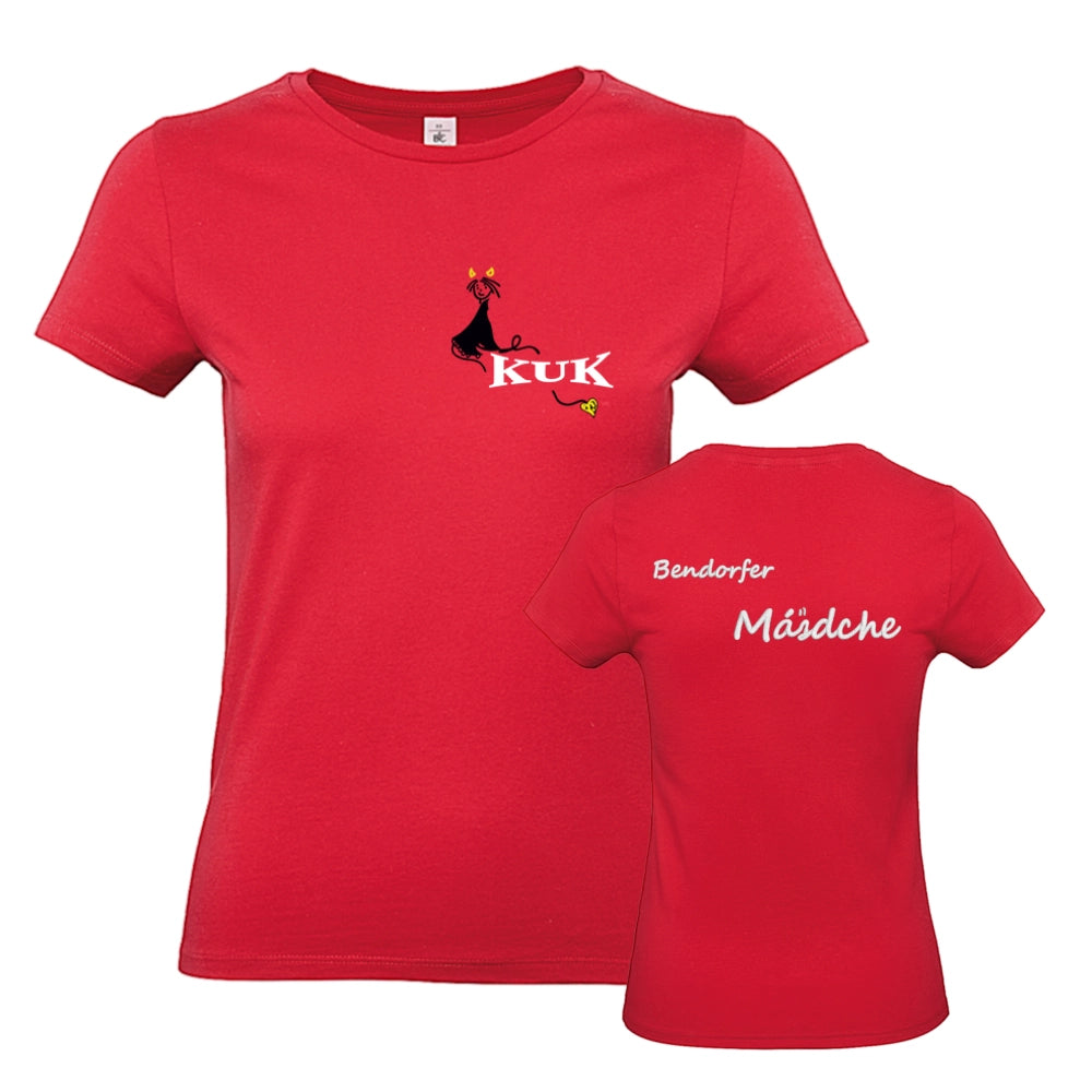 KUK Bendorf "Bendorfer Mädsche" Shirt mit Stick (Fire Red)
