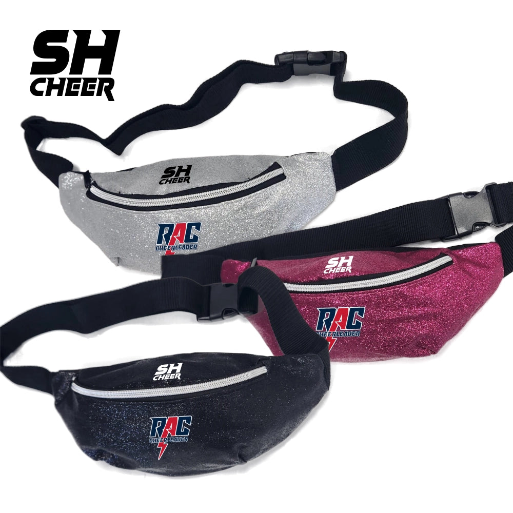 RAC Cheerleader SHCheer Glitzer Belt Bag (Black/Silver/Pink)