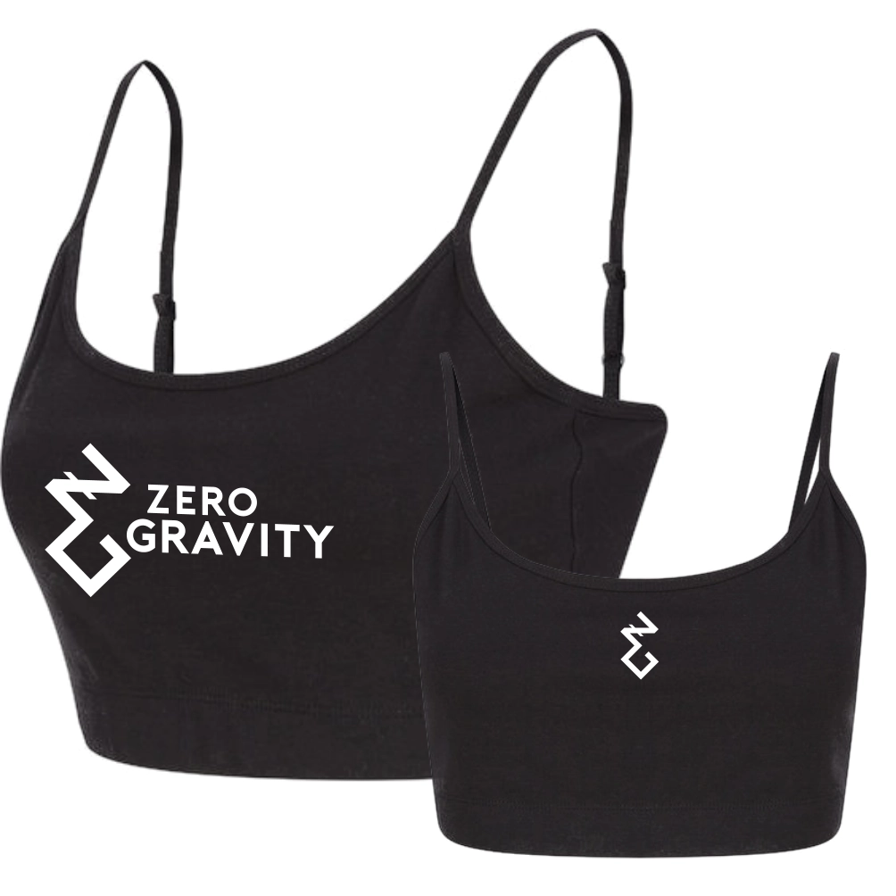 Zero Gravity Pole Dance Cropped Top (Black)