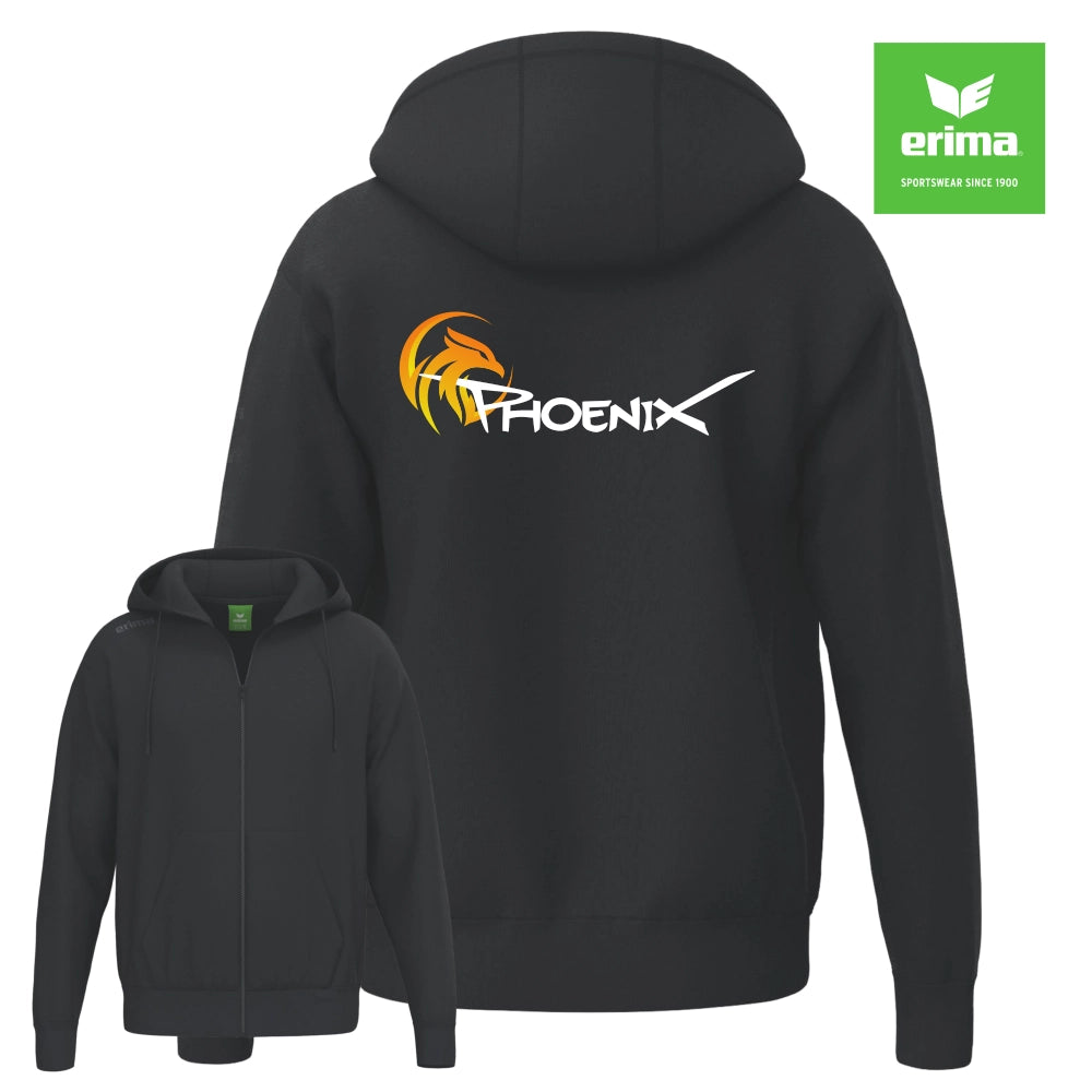 Phoenix Cheer Erima TS Hoody Jacket (Black)