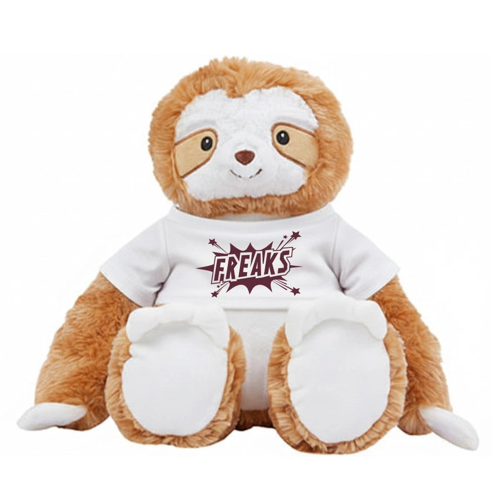 Freaks Cheerleader Plüschtier Faultier mit Shirt (Brown)