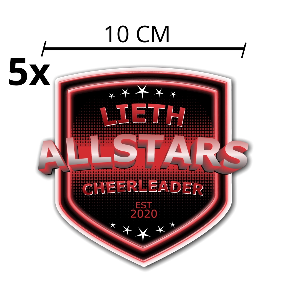 Lieth Allstars 5x 10CM Sticker