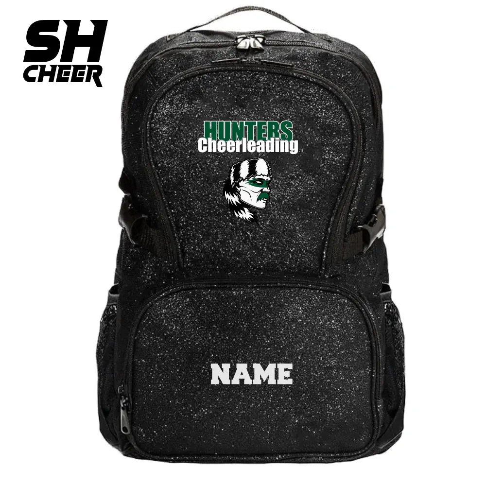 Hunters Cheerleading SHCheer Glitter Backpack (Black)