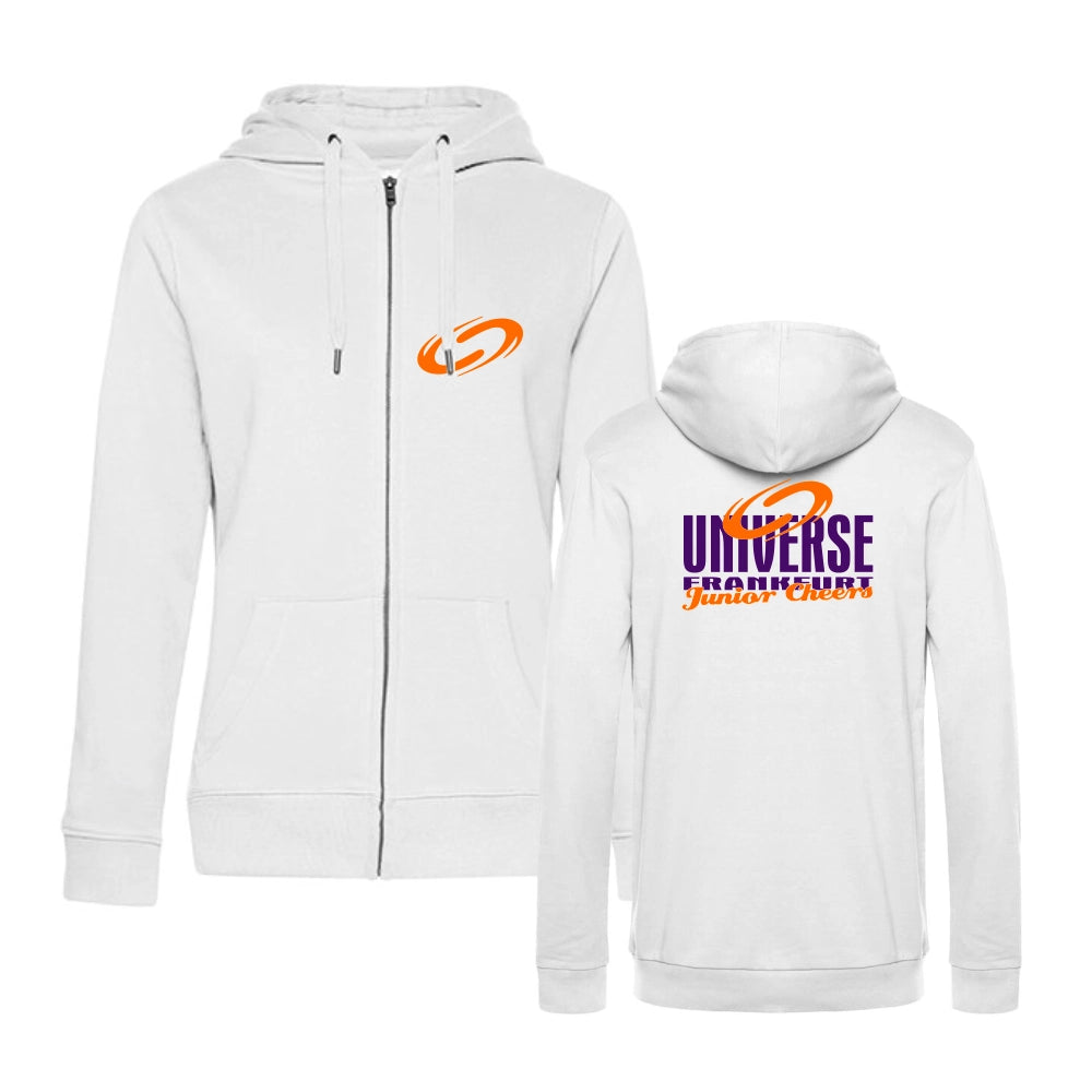 Geschützt: Universe Junior Cheer Women’s QUEEN Zip Hood Jacket (White)