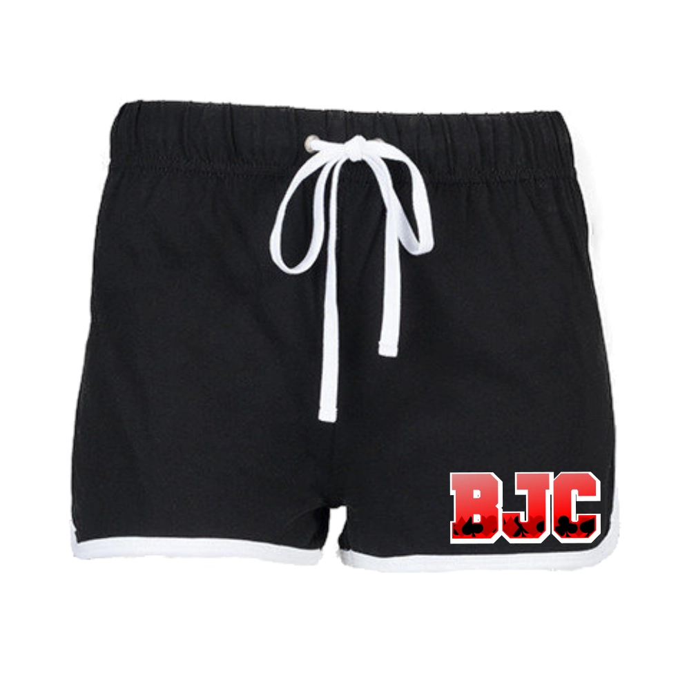Black Jack Cheerleader Retro Shorts (Black/White)