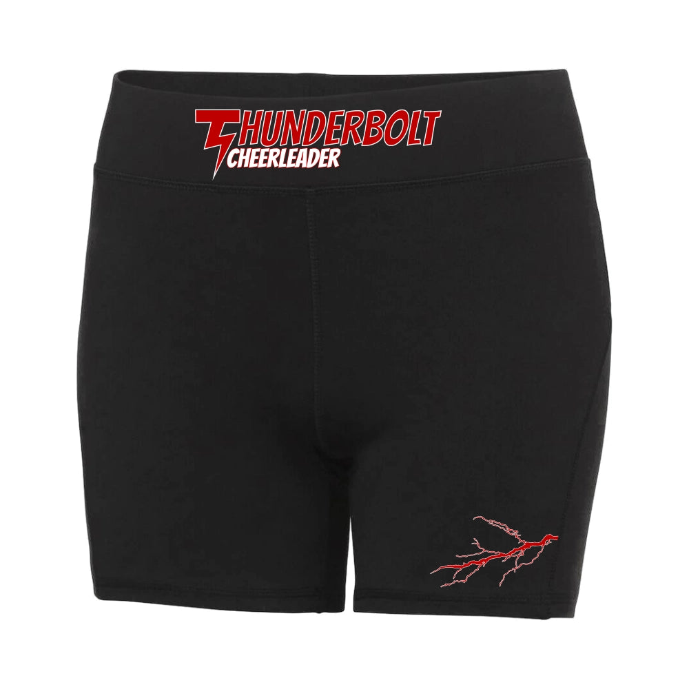 Thunderbolt Cheerleader Pro Shorts (Jet Black)