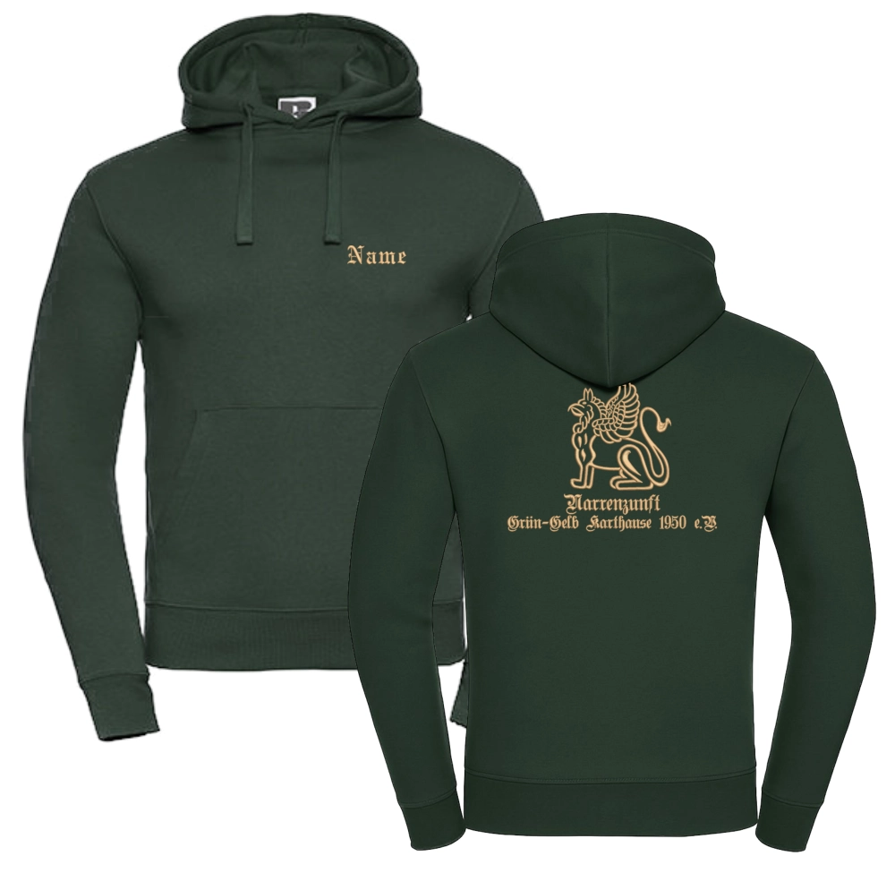 NZGG Narenzunft Grün-Gelb Karthause e.V. - Hoodie mit Stick (Bottle Green)