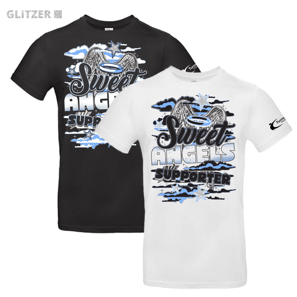 Espérance Esch Sweet Angels Glitzer Supporter Shirt (Black/White)