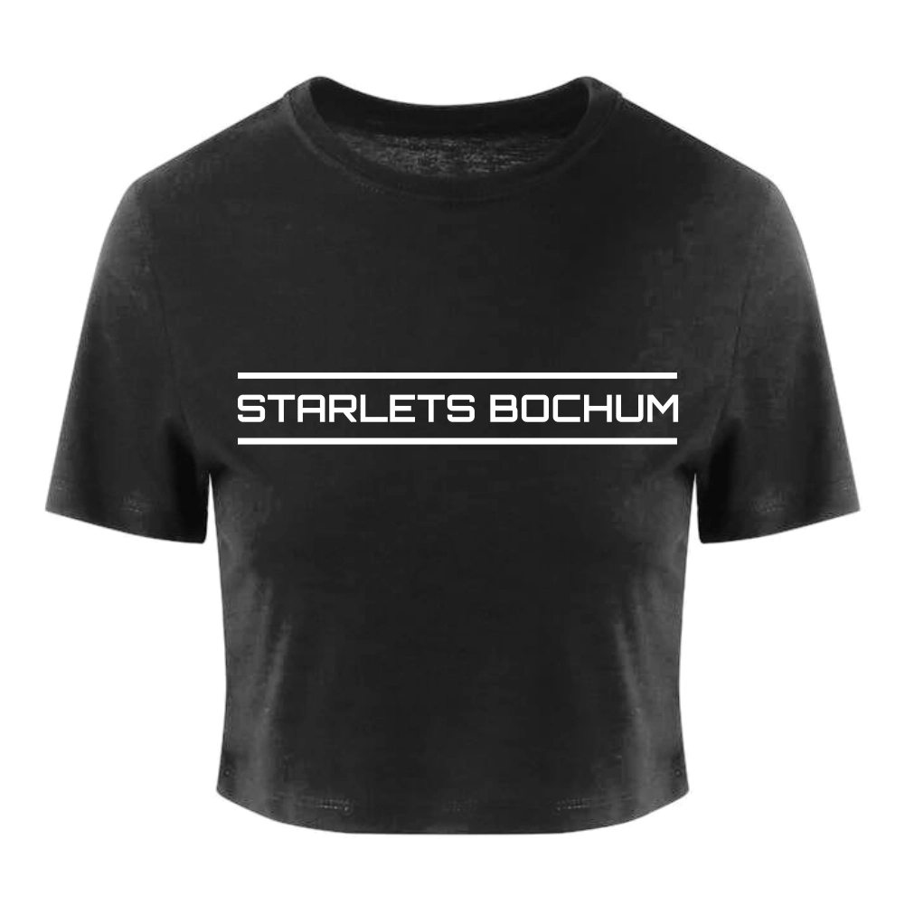 Starlets Cropped Shirt (Solid Black)