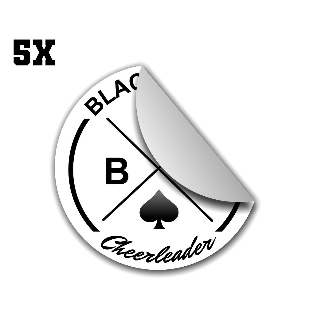 Black Jack Cheerleader 5x V3 Sticker
