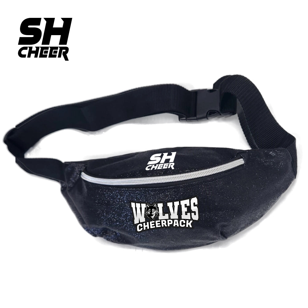 Wolves Cheerpack SHCheer Glitzer Belt Bag (Black)