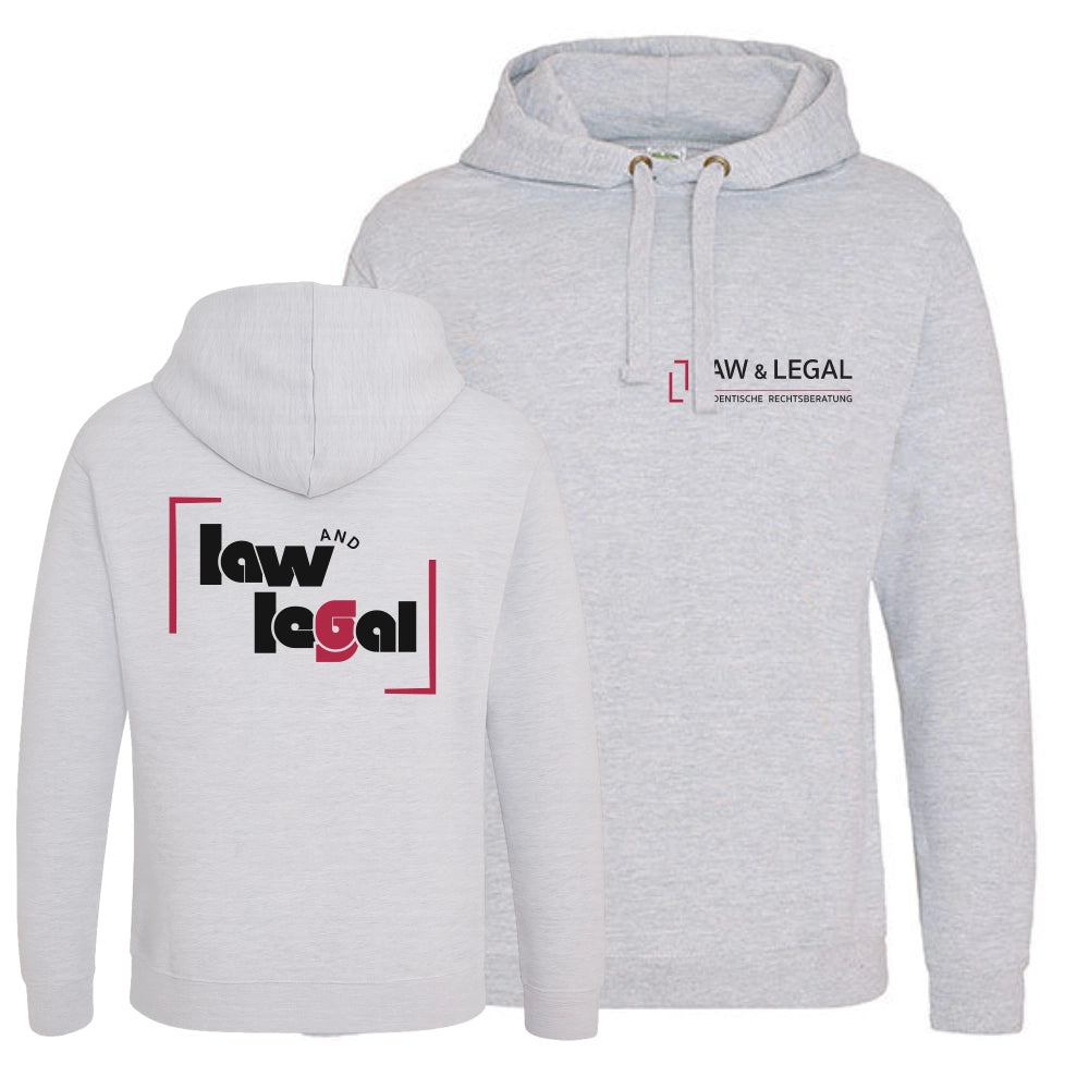 LAW & LEGAL - studentische Rechtsberatung Hoodie V3 (Heather Grey)