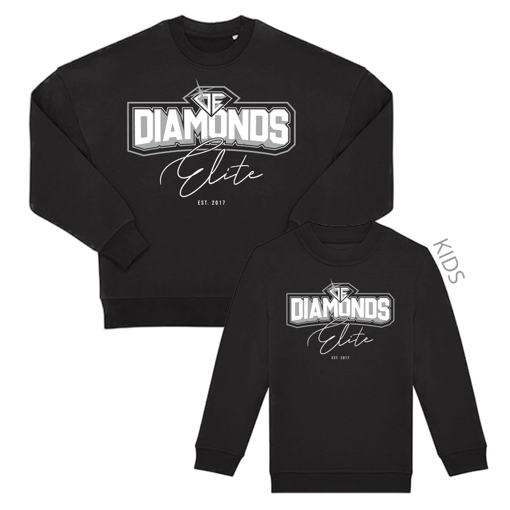 Diamonds Elite Oversized Sweatshirt (Black)