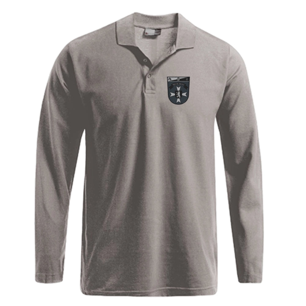 Recta Sequi Poloshirt Longsleeve mit Stick (Sports Grey)