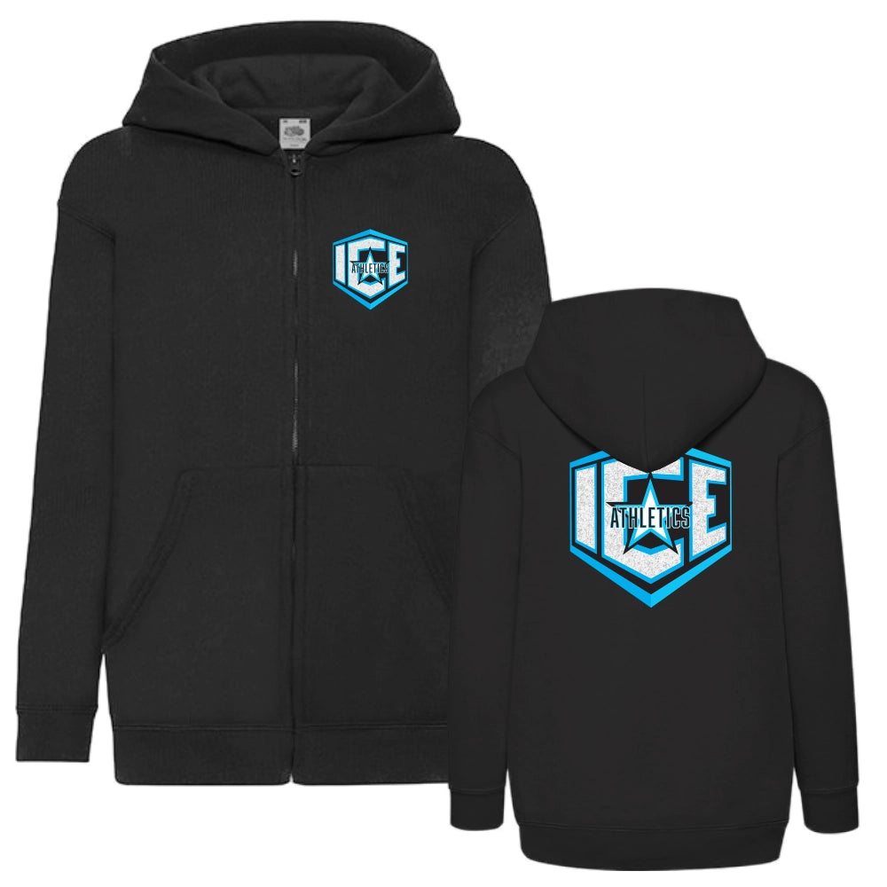 ICE Athletics Glitzer Hooded Sweatjacke (Black)