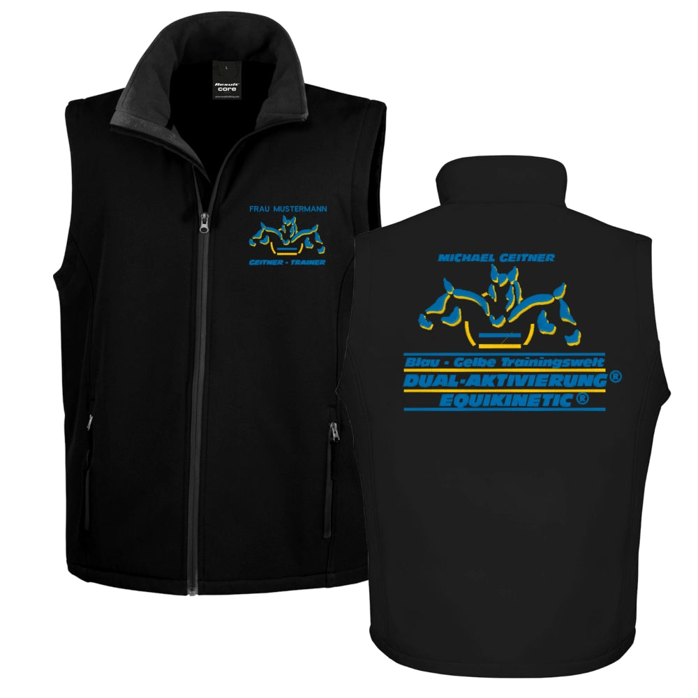 Dual-Aktivierung Trainer Softshell Bodywarmer (Black)