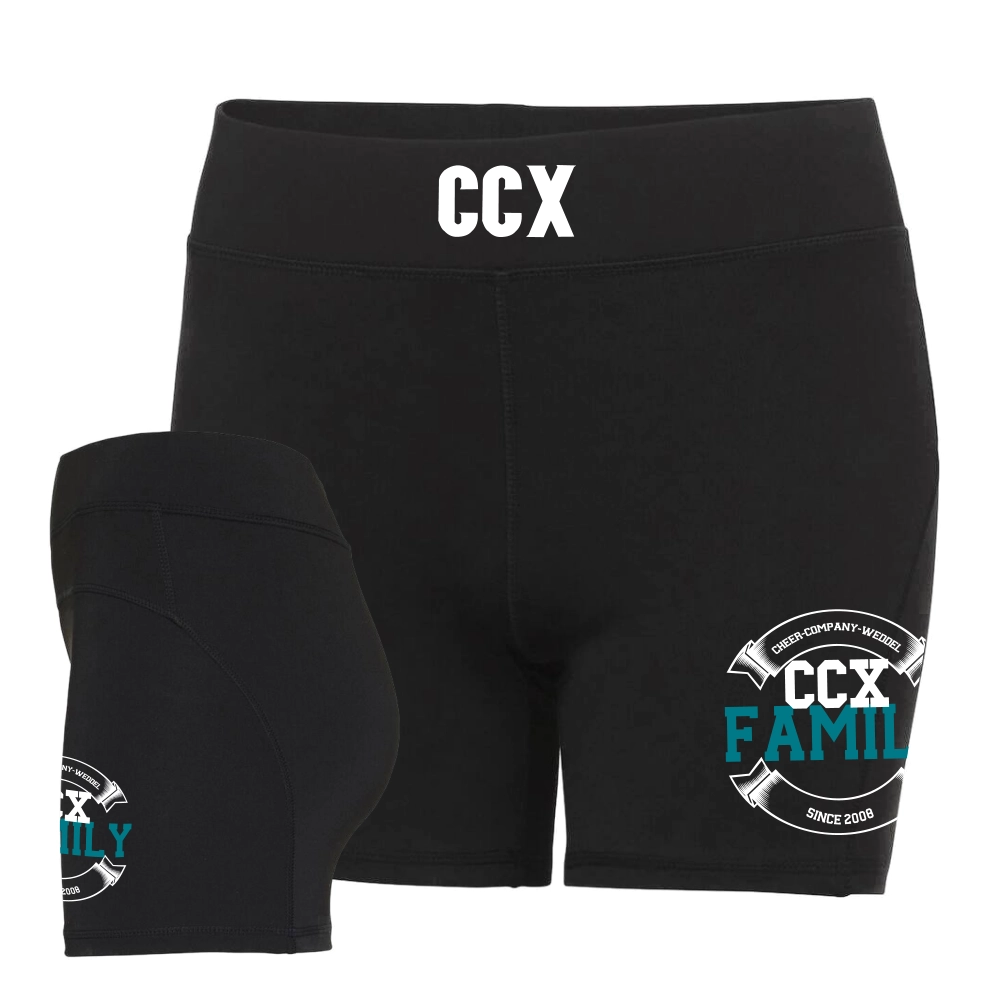 Cheer Company Weddel Pro Shorts (Jet Black)