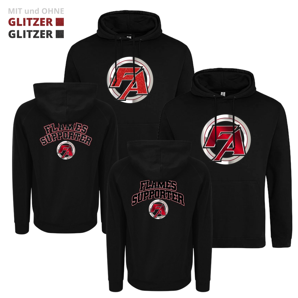 Flames Allstars Supporter Hoodie (Deep Black)