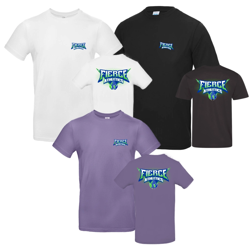 Fierce Athletics Shirt V1 (White/Black/ Millennial Lilac)