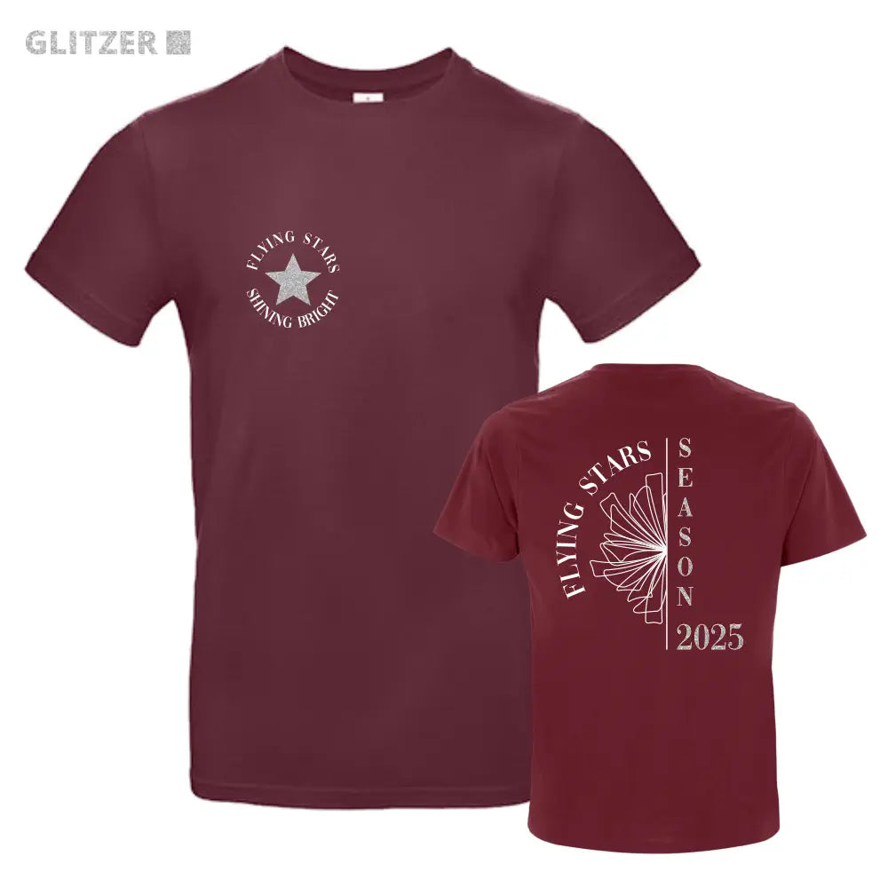 Unites Stars "Flying Stars" Glitzer Seasonshirt 24/25 (Burgundy)