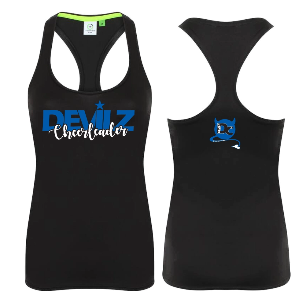 Devilz Cheerleader Sporttop Long (Black)