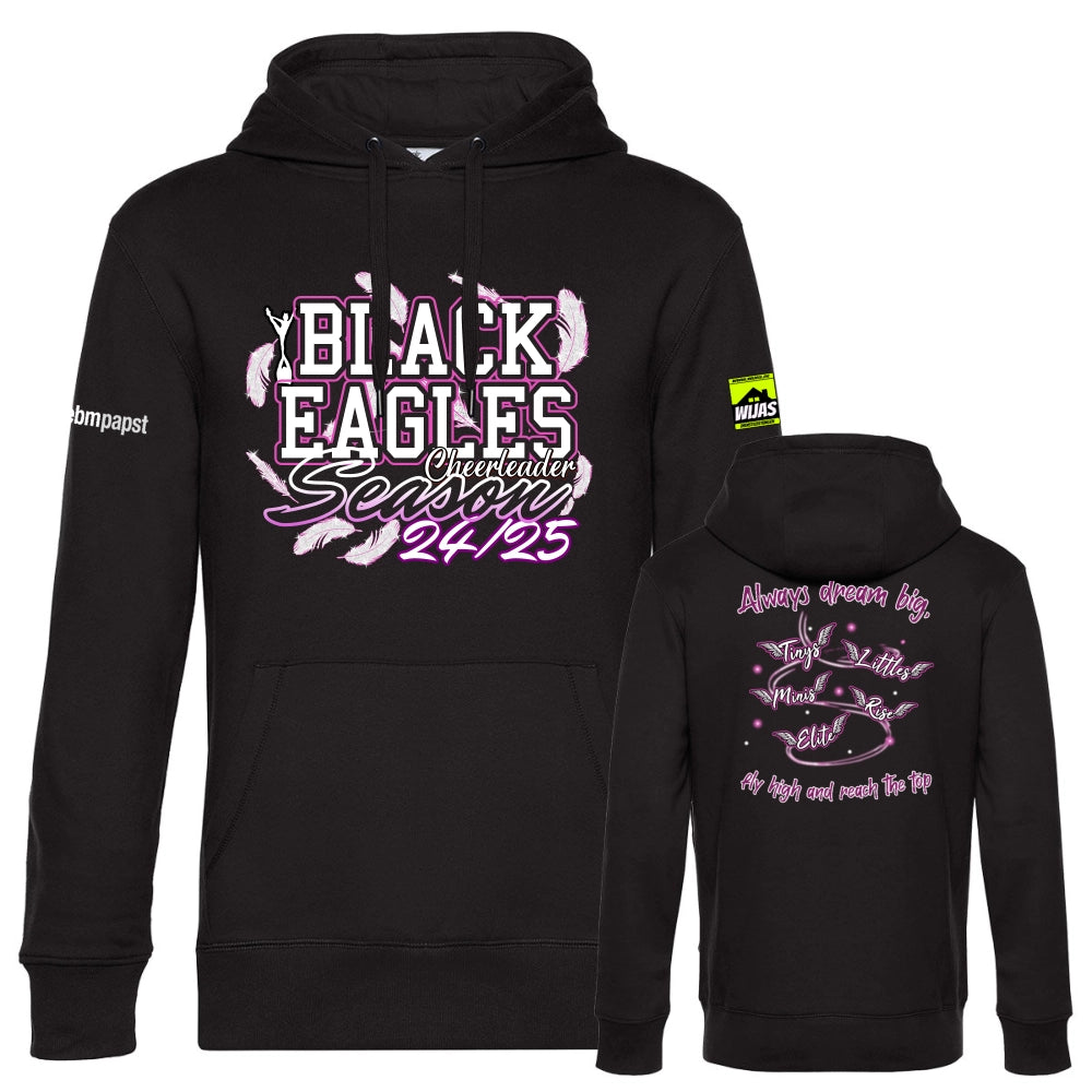 Black Eagles Hoodie im Seasondesign 2024/2025 (Deep Black)